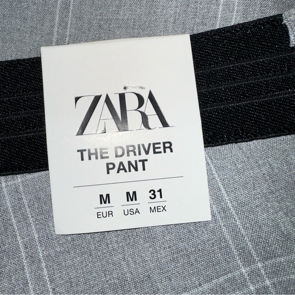 Zara Mens Pants Medium Gray The Driver Pant Comfort Slim Straight Fit Y2K NWT - Picture 4 of 10